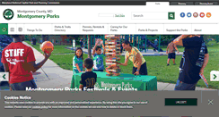 Desktop Screenshot of montgomeryparks.org
